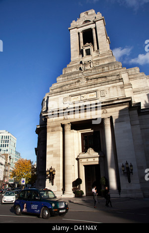 Freemasons' Hall in London, UK is the headquarters of the United Grand Lodge of England and meeting place for Masonic Lodges. Stock Photo