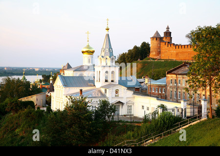 July view Church of Elijah the Prophet Nizhny Novgorod Russia Stock Photo