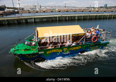 The Halifax Harbour Hopper tour on a Larc V amphibious military vehicle known as a duck Stock Photo