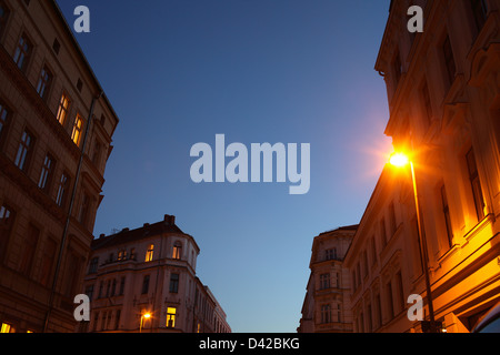 Berlin, Germany, renovated buildings in the August street corner Tucholskystrasse Stock Photo