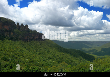 The Three Sisters, Meehni, Wimlah and Gunnedoo, from Echo Point ...