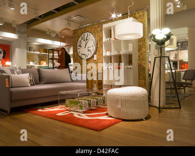 CB2 Home Furnishings Store Interior Stock Photo