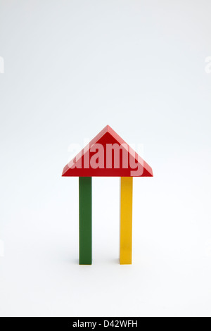 Freiburg, Germany, colorful building blocks in the form of house Stock Photo