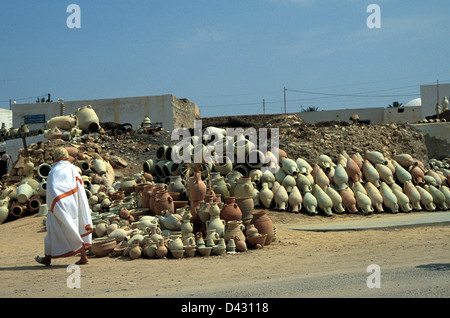 Guellala pottery village on Djerba Island off Tunisia Stock Photo