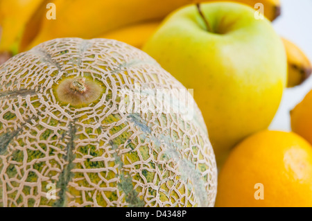 Assorted fruits. Close view. Stock Photo