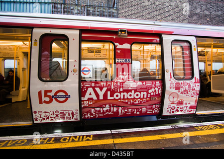 Metropolitan Line London underground Stock Photo