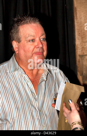 Essex, UK, Friday 2nd March 2013. Bobby Crush of The New 4 Poofs and a Piano, after their live performance at The High Barn, Great Bardfield, Essex, UK, during their 2013 Tour. Stock Photo