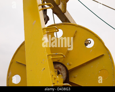 Trawler gear close shot of hauling gear Stock Photo