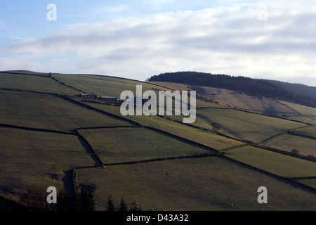 View  toward Warrilowhead and The Macclesfield Forest Tegg's Nose Country Park Macclesfield Cheshire Stock Photo