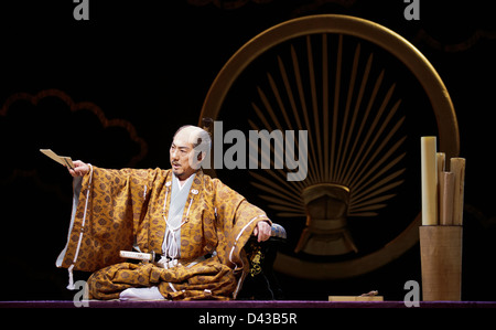 ANJIN, The Shogun and the English Samurai opens at Sadler's Wells Theatre, London. With Masachika Ichimura and Stephen Boxer. Stock Photo