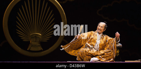 ANJIN, The Shogun and the English Samurai opens at Sadler's Wells Theatre, London. With Masachika Ichimura and Stephen Boxer. Stock Photo