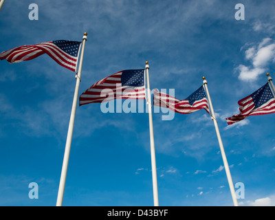 The Denver Tech Center is symbolized by the DTC Identity Monument, which meant to resemble the framework of a skyscraper. Stock Photo