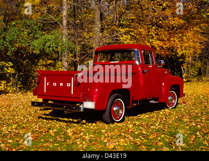 1956 Ford F-100 Pick Up Truck Stock Photo