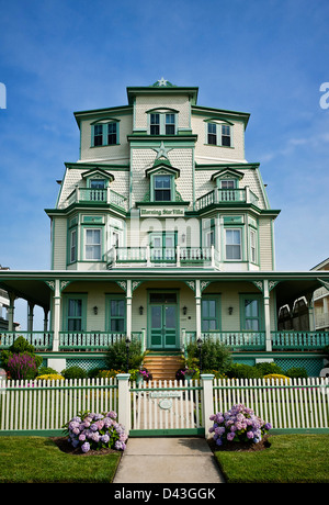 Grand victorian beach house, Cape May, New Jersey, USA Stock Photo