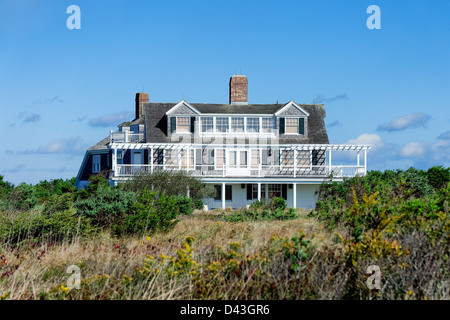 Stately homes, South Beach, Martha's Vineyard, Massachusetts, USA Stock Photo