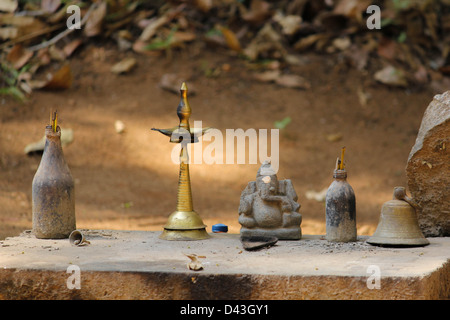 A temple in Arippa forest, Kerala, India Stock Photo