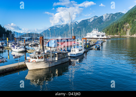 Sewells Marina and Ferry, Horseshoe Bay, West Vancouver, British Columbia, Canada Stock Photo