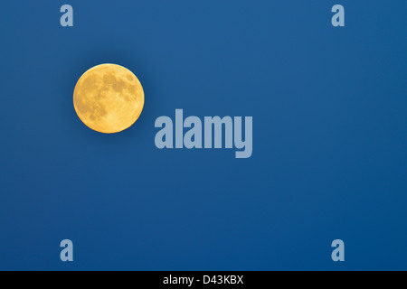 Full Moon, Hesse, Germany Stock Photo