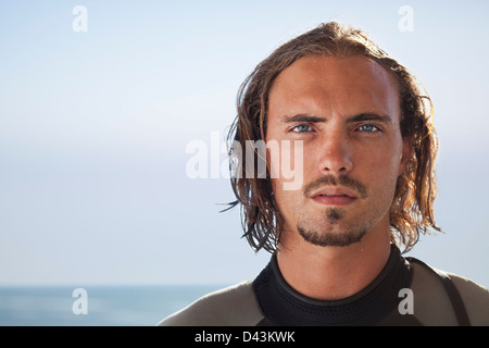 Portrait of Young Man, Cape Town, Western Cape, Cape Province, South Africa Stock Photo