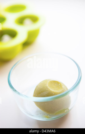 Frozen Baby Food Stock Photo