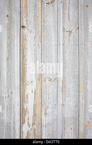 Wall of White Wooden Siding, Arcachon, Gironde, Aquitaine, France Stock Photo