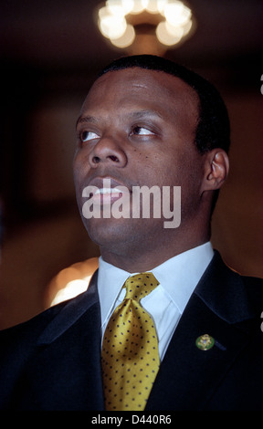 Rep. J.C. Watts, following his election as Republican caucus chairman November 18, 1998 in Washington, DC. Watts defeated Rep. John Boehner becoming the first black to hold the position. Stock Photo