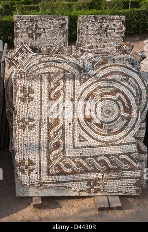 Mosaics Casa del Anfiteatro or Amphitheatre House Merida Stock Photo