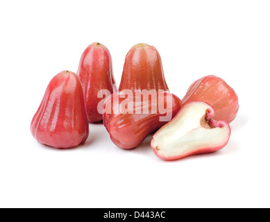 Rose apple the great taste of Thailand asian tropical fruit isolated Stock Photo