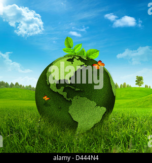 Green Earth. Abstract environmental backgrounds Stock Photo - Alamy