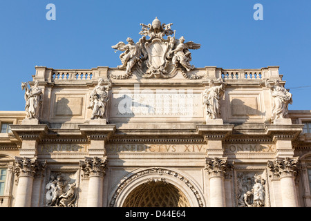 Details of statues in Trevi fountain in Rome Italy Stock Photo