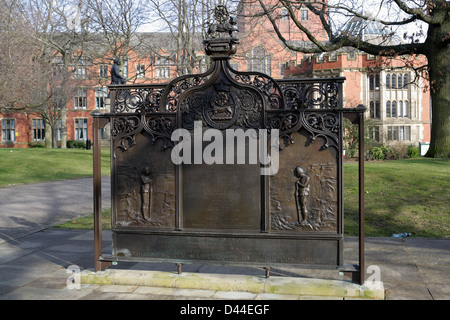 York and Lancashire regiment war memorials in Weston Park in Sheffield England UK, First World war 1 Stock Photo