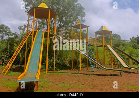 Primary School Campus, Pune, Maharashtra, India Stock Photo