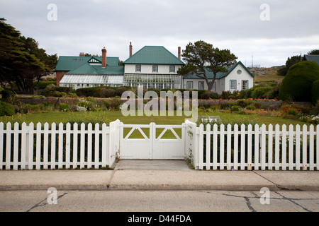 Government House, Port Stanley, Falkland Islands Stock Photo