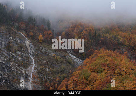 Mountains above the village of Valbona in the Accursed Mountains of northern Albania (Dinaric Alps). Stock Photo