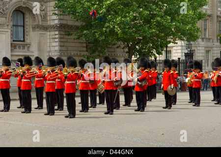 The Band of the Coldstream Guards, Whitehall, London Stock Photo