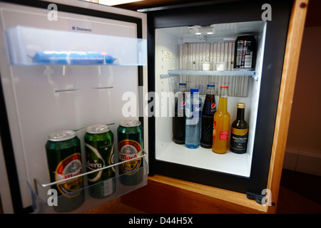 hotel minibar fridge in Tromso troms Norway europe Stock Photo