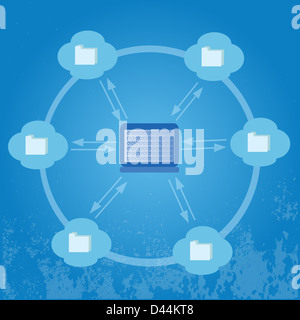 Cloud Computing Concept Vector Illustration Stock Photo - Alamy