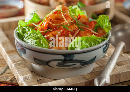 Tom kho Vietnamese caramel shrimp Stock Photo