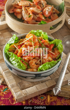 Tom kho Vietnamese caramel shrimp Stock Photo