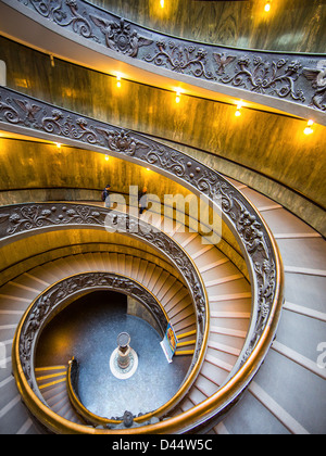Momo spiral staircase Vatican Museum, Rome, Italy, Europe. Vatican City Stock Photo