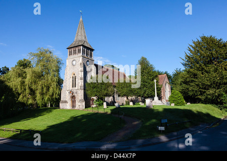 St Nicholas' parish church, Wickham, Hampshire, UK Stock Photo