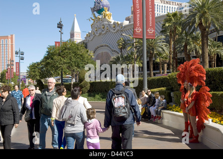 Las Vegas Strip Nevada USA. Stock Photo