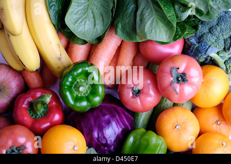 Fresh vegetables and fruits Stock Photo