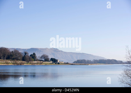 Looking towards Bishop Hill over Loch Leven, Fife Scotland. Stock Photo