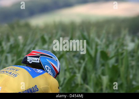 Lance Armstrong, Discovery Channel cycling team, USA. Stage 20 Individual Time Trial, Tour de France, St-Etienne, France, Europe Stock Photo