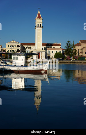 Dionysios Church ans Monastery at city Zakynthos, island Zakynthos, Greece Stock Photo