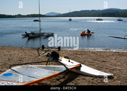 The shore of Loch Insh, near Aviemore in Speyside, Inverness-shire, Scotland Stock Photo