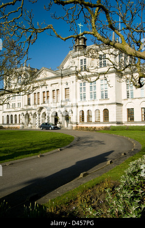 Cardiff university building Cathays Park, Cardiff, South Wales. Stock Photo