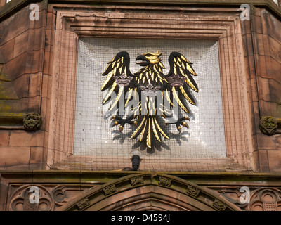 Protected framed Barclays sign or logo in Chester Cheshire UK Stock Photo