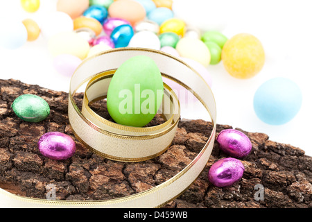 Chocolate Easter Eggs Stock Photo